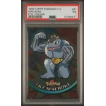 1999 Topps Pokémon T.V.: 67 Machoke (Foil-Italian) PSA NM 7