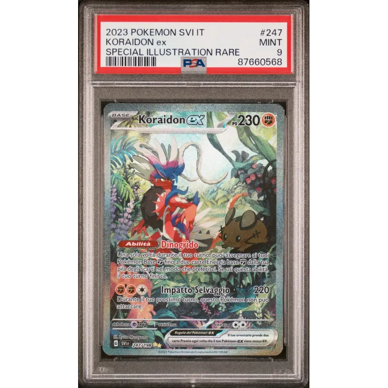 2023 Pokémon SVI IT: 247 Koraidon-EX (Special Illustration Rare) PSA MINT 9