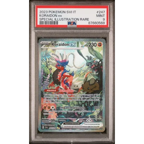 2023 Pokémon SVI IT: 247 Koraidon-EX (Special Illustration Rare) PSA MINT 9