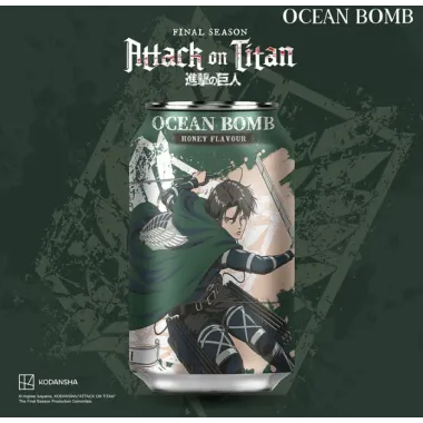 Ocean Bomb Attack On Titan Levi Gusto Miele - 330ml