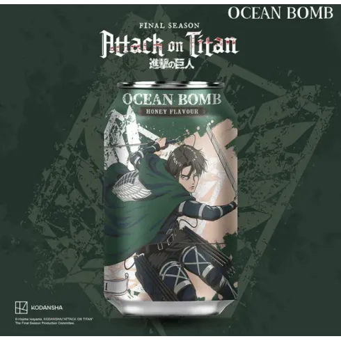 Ocean Bomb Attack On Titan Levi Gusto Miele - 330ml