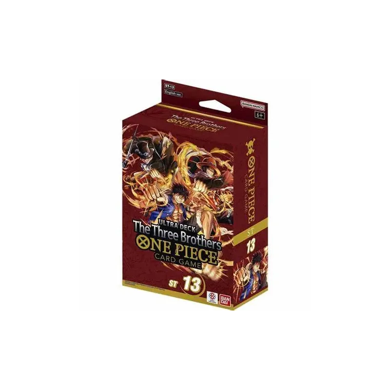 One Piece Card Game: "The Three Brothers" Ultra Deck (ST13/Ed. Ing)