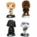 Funko Pop! Star Wars: Luke Skywalker/ Chewbacca/Darth Vader/ Stormtrooper (4 Pack)(Special Edition/Flocked)