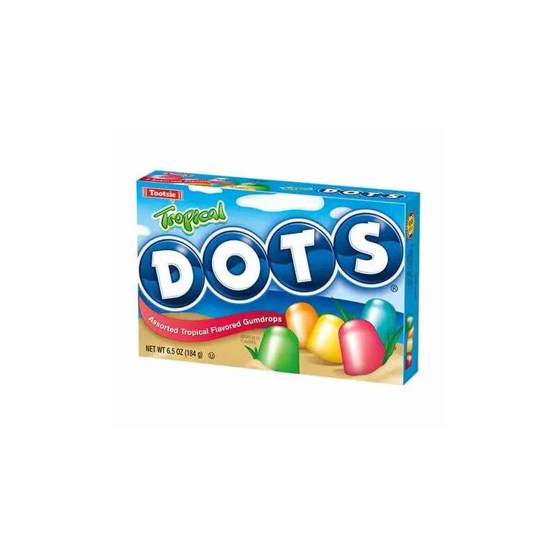 Tootsie Tropical Dots: Assorted Tropical Flavored Gumdrops (184Gr)