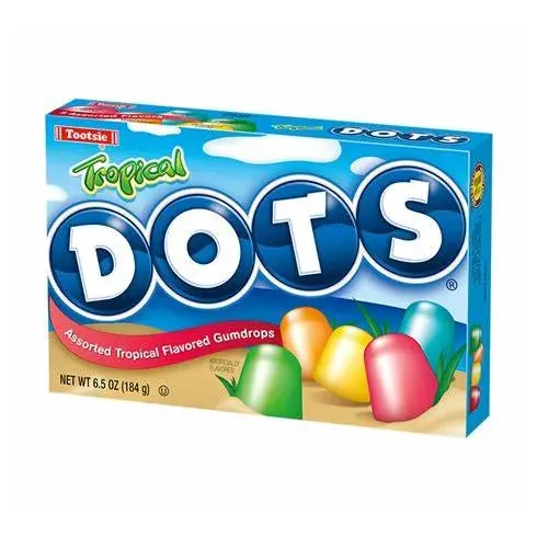 Tootsie Tropical Dots: Assorted Tropical Flavored Gumdrops (184Gr)