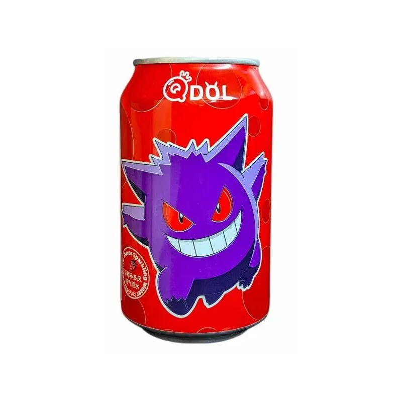 Qdol Pokémon Gengar Strawberry Flavor Sparkling Water 330ml.