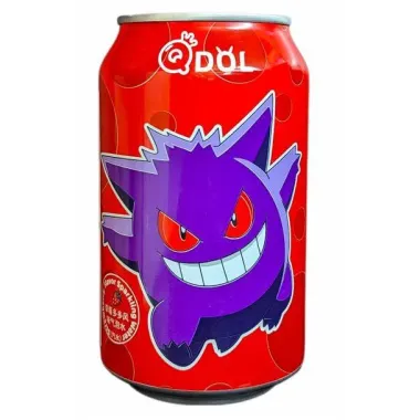 Qdol Pokémon Gengar Strawberry Flavor Sparkling Water 330ml.