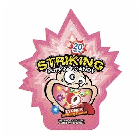 Striking Popping Candy Lychee Flavour (30Gr)