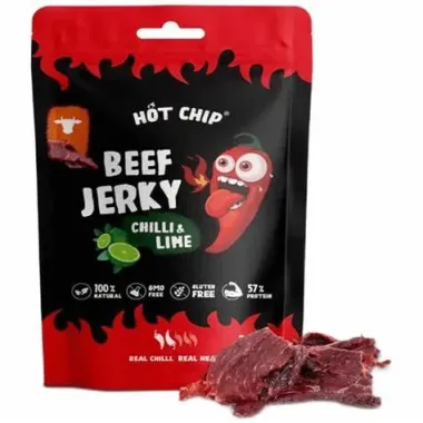 Hot Chip Beef Jerky: Chilli & Lime (25Gr)