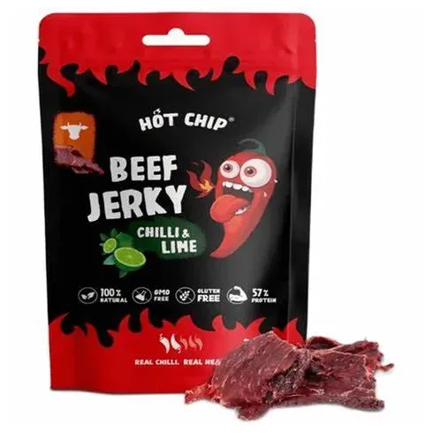 Hot Chip Beef Jerky: Chilli & Lime (25Gr)