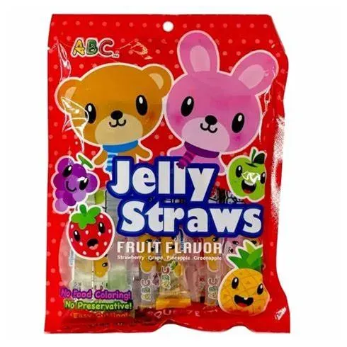 ABC Jelly Straws Fruit Flavor (300Gr)