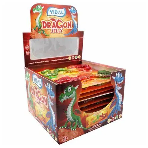 Vidal Dragon Jelly: Draghi Gommosi gusto frutta (66Gr)