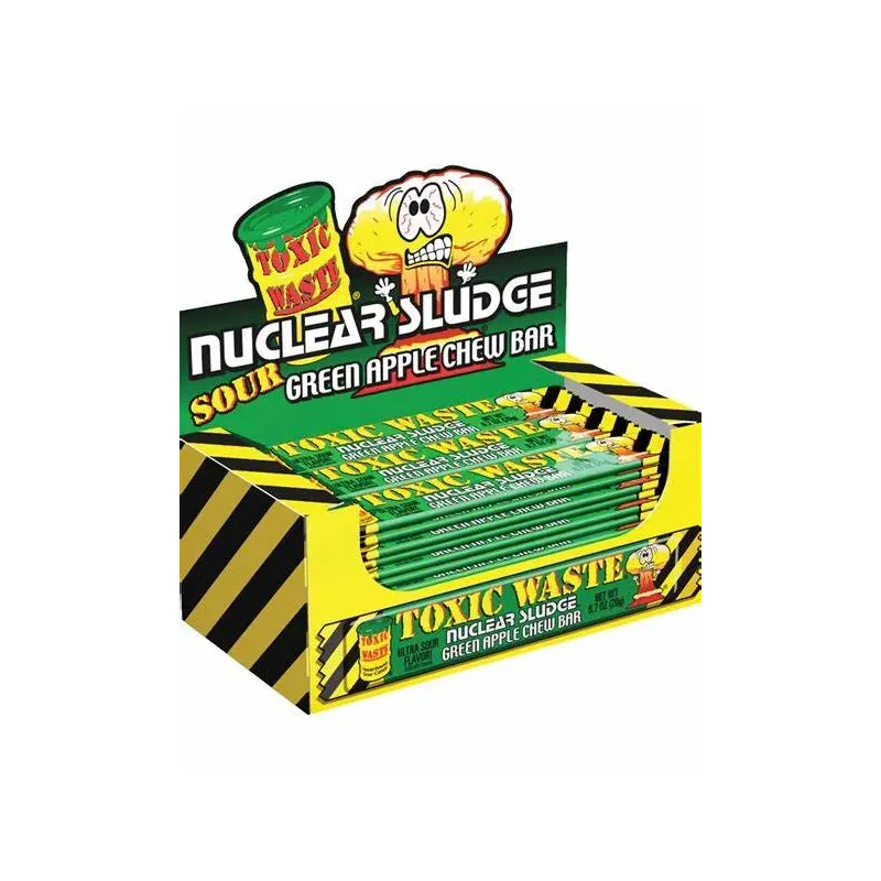 Nuclear Sludge: Toxic Waste Sour Apple Chew Bar (20Gr)