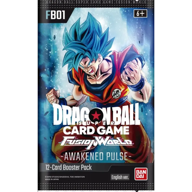 DragonBall Super Card Game Fusion World: “Awakened Pulse” 12 Cards Single Booster (FB01/Ed. Ing)