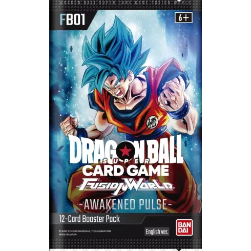 DragonBall Super Card Game Fusion World: “Awakened Pulse” 12 Cards Single Booster (FB01/Ed. Ing)