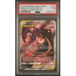 2019 Pokémon Sun & Moon: 224 Naganadiel e Guzzlord GX (Cosmic Eclipse-ITA-FA) PSA NM 7