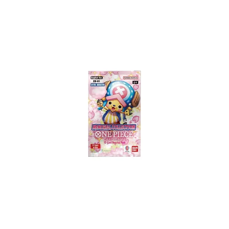 One Piece Card Game: "Memorial Collection" Extra Booster Single 12 Cards Pack (Ed. Ing/EB01)