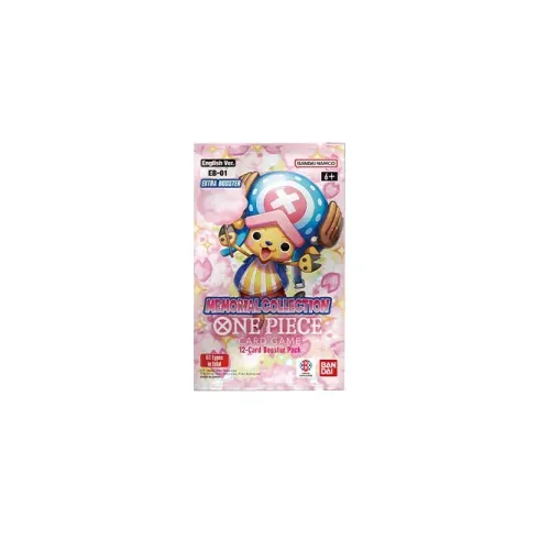 One Piece Card Game: "Memorial Collection" Extra Booster Single 12 Cards Pack (Ed. Ing/EB01)