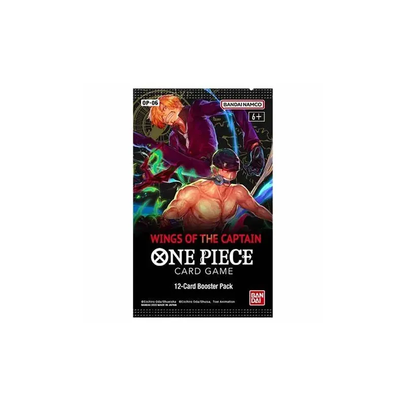 One Piece Card Game: "Wings of the Captain" Single 12 Cards Booster Pack (Ed. Ing/OP06)