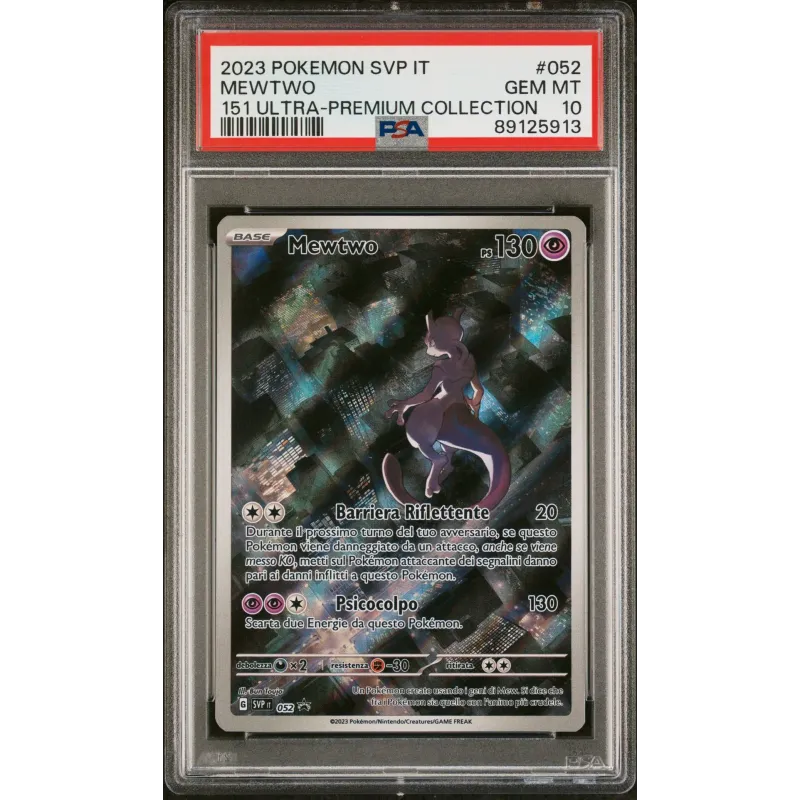 2023 Pokémon SVP IT: 052 Mewtwo (151 Ultra-Premium Collection) PSA GEM MT10