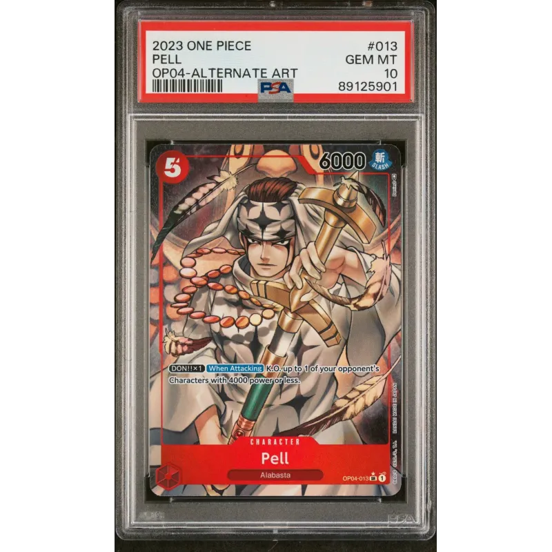 2023 One Piece: OP04-013 Pell (OP04-Alternate Art) PSA GEM MT10