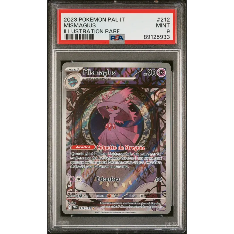 2023 Pokémon PAL IT: 212 Mismagius (Illustration Rare) PSA MINT 9