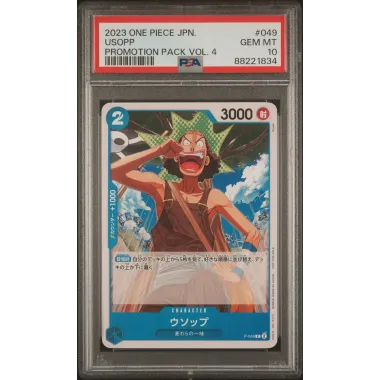 2023 One Piece JPN.: P-049 Usopp (Promotion Pack Vol.4) PSA GEM MT10