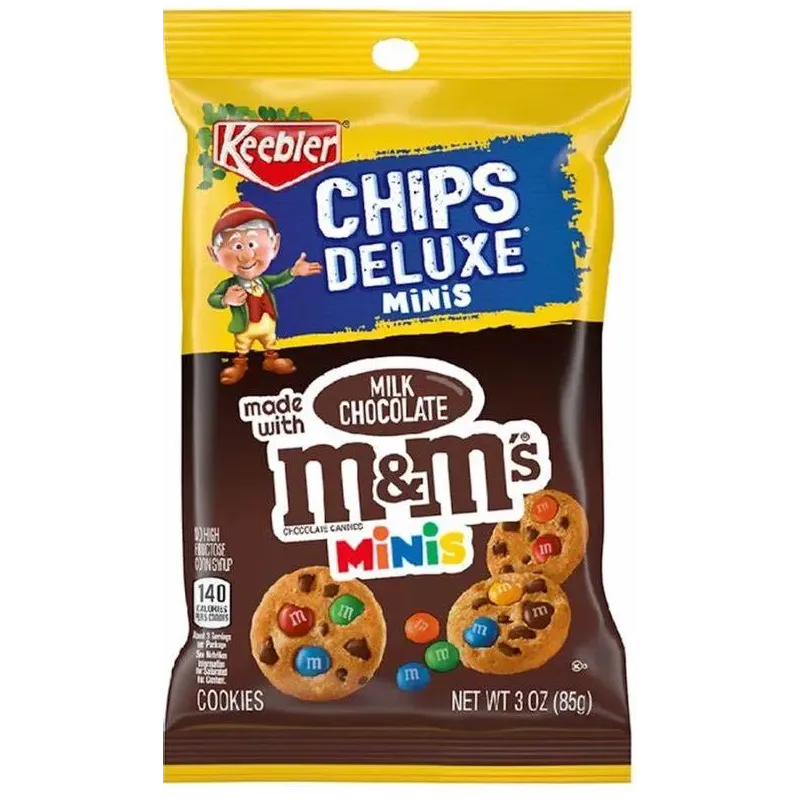 Keebler Chips Deluxe Minis: Milk Chocolate M6M's Minis Cookies(85gr)