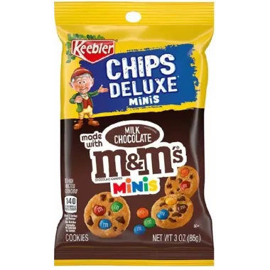 Keebler Chips Deluxe Minis: Milk Chocolate M6M's Minis Cookies(85gr)