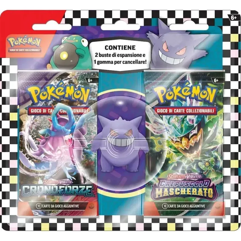 Pokémon Scarlatto e Violetto: Collezione Ritorno a scuola con Gomma da cancellare (Bellibolt/Gengar)(Ed. Ita)