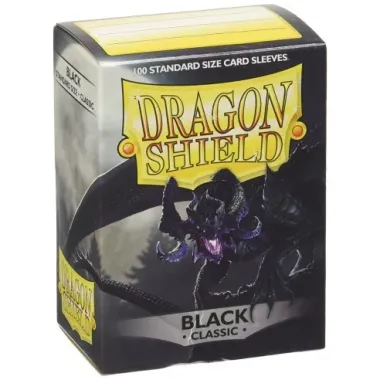 Dragon Shield Black Classic: 100 Standard Size Sleeves