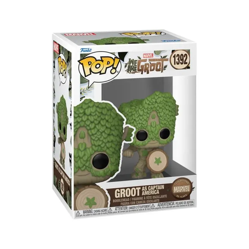 FUNKO POP Marvel 85th We Are Groot as Captain America n.1932