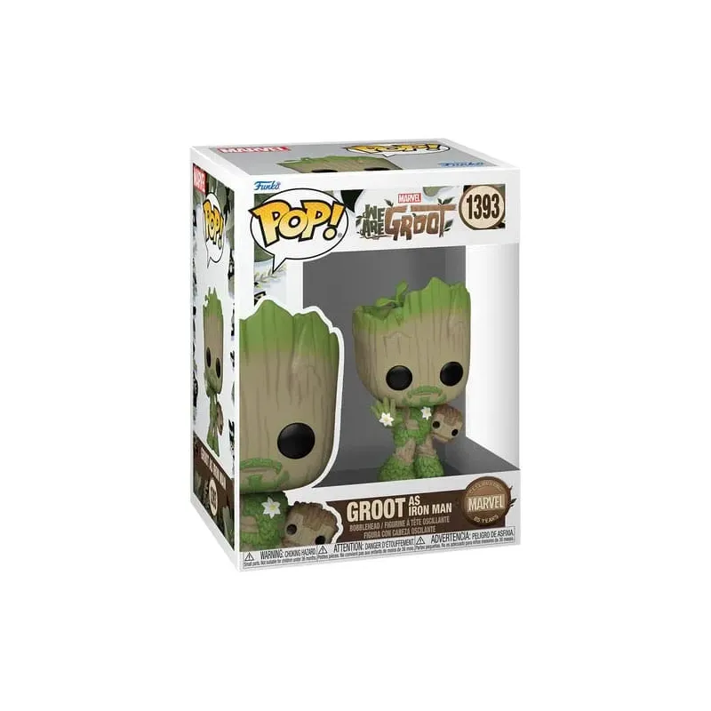 FUNKO POP Marvel 85th We Are Groot as Iron Man n.1393