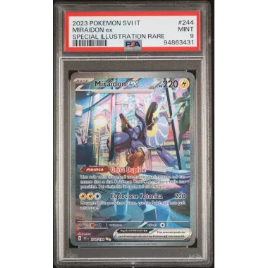 2023 Pokémon SVI IT: 244 Miraidon-EX (Special Illustration Rare) PSA MINT 9