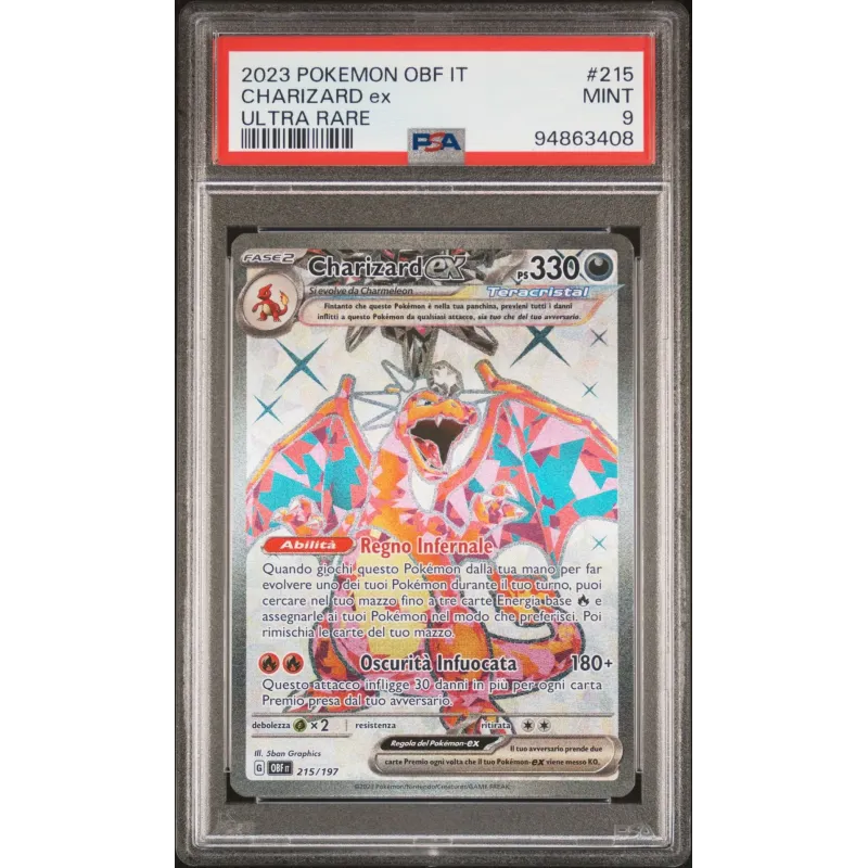 2023 Pokémon OBF IT: 215 Charizard-EX (Ultra Rare) PSA MINT 9