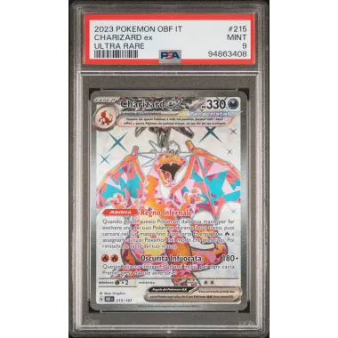 2023 Pokémon OBF IT: 215 Charizard-EX (Ultra Rare) PSA MINT 9