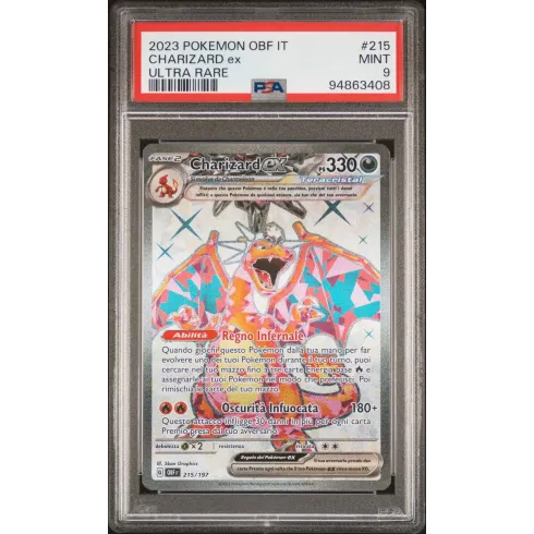 2023 Pokémon OBF IT: 215 Charizard-EX (Ultra Rare) PSA MINT 9