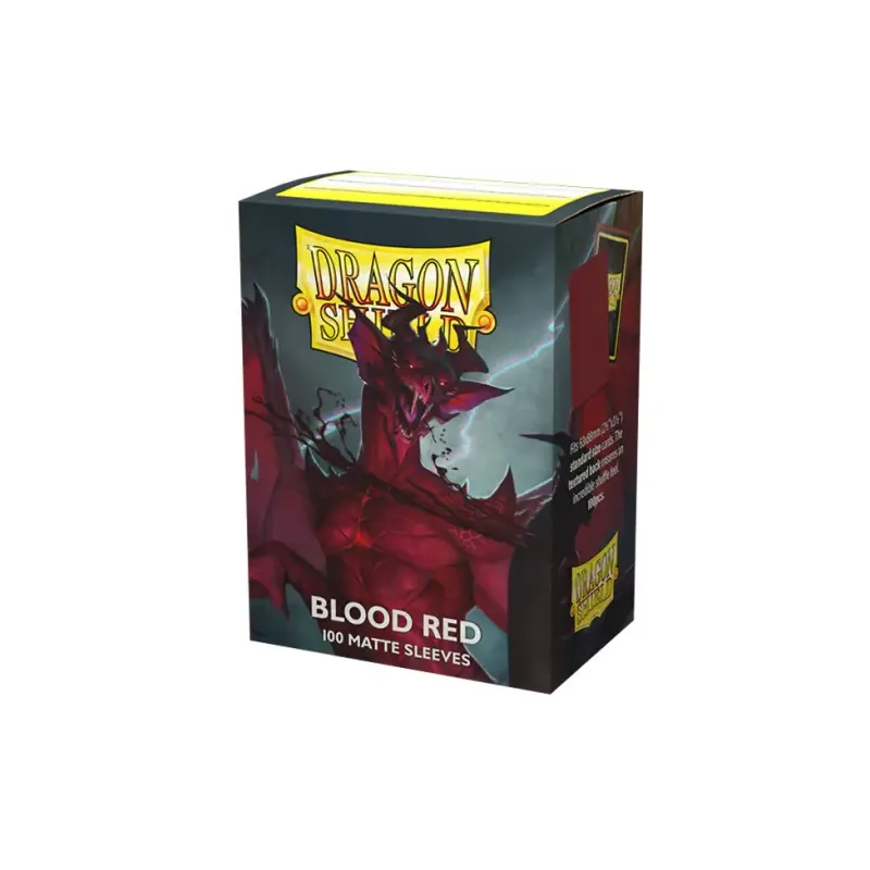 Dragon Shield 100 Matte Sleeves Blood Red