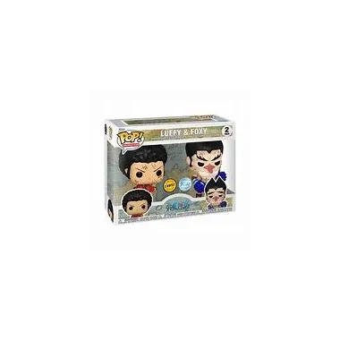 Funko Pop! One Piece: Luffy & Foxy (2 Pack)(Special Edition/Limited Chase Edition) BOX ROVINATO