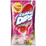 Chupa Chups Crazy Dips Strawberry Flavour (Popping Candy+ Lollipop) (14gr)