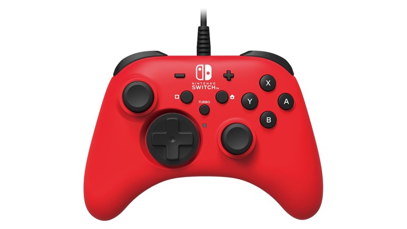 HORI Controller HORIPAD Rosso SWI per Nintendo Switch realizzato da Hori