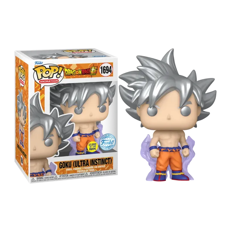 Funko Pop! DragonBall Super: Goku (Ultra Instinct)(1694)(Special Edition/Glows in the Dark)