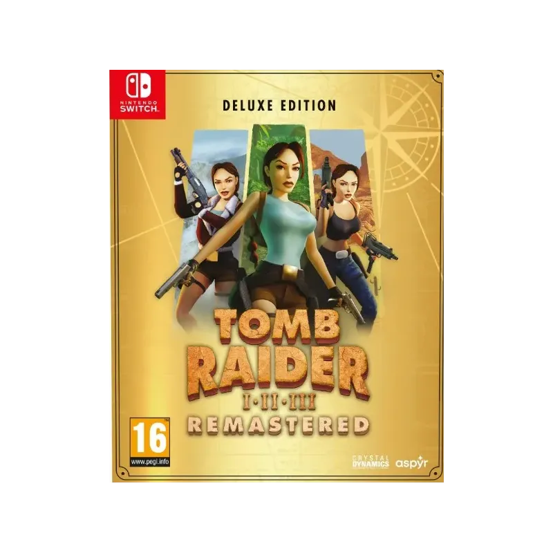 Tomb Raider I-II-III Remastered Starring Lara Croft Deluxe Ed. (Switch)