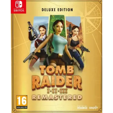 Tomb Raider I-II-III Remastered Starring Lara Croft Deluxe Ed. (Switch)