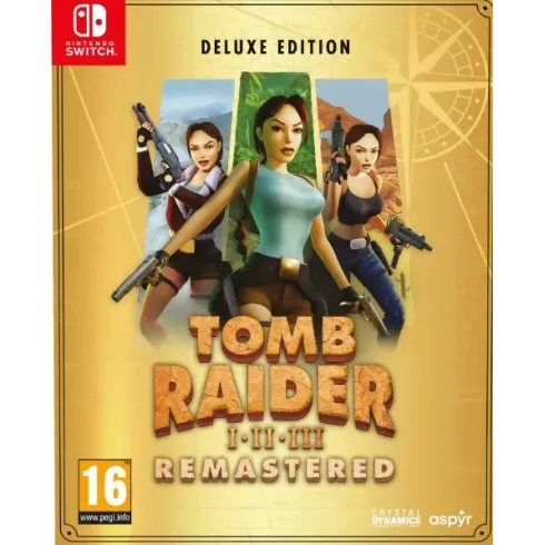 Tomb Raider I-II-III Remastered Starring Lara Croft Deluxe Ed. (Switch)