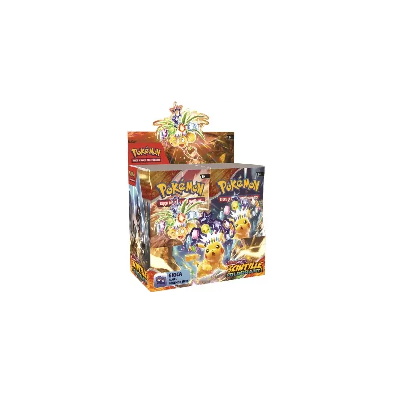 Pokémon Scarlatto e Violetto: "Scintille Folgoranti" Box 36 Buste (Ed. Ita)