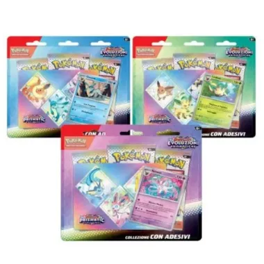 PREORDER Pokémon Scarlatto e Violetto: Evoluzioni Prismatiche Collezione con Adesivi (Ed. Ita)