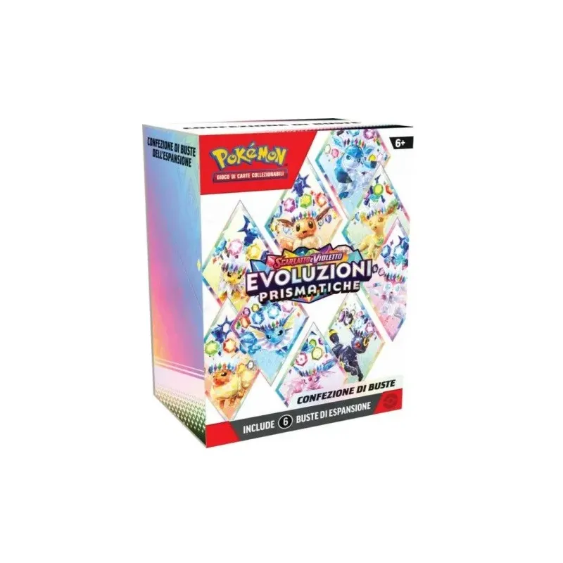 PREORDER Pokémon Scarlatto e Violetto: Evoluzioni Prismatiche Box 6 Buste (Ed. Ita)