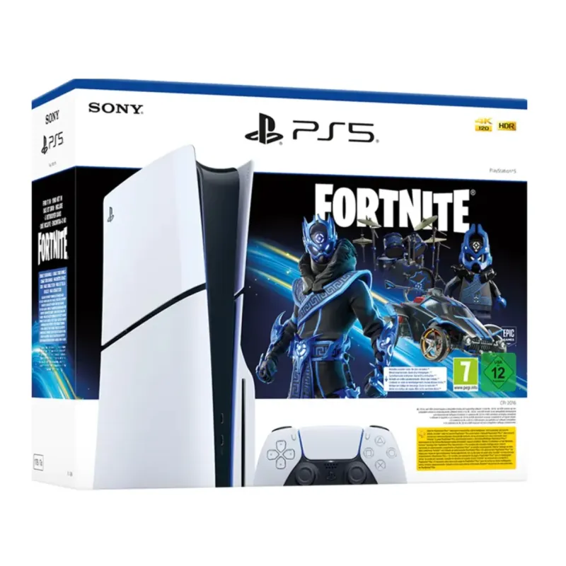 Sony PlayStation 5 Slim D Chassis + Bundle Fortnite Cobalt Star