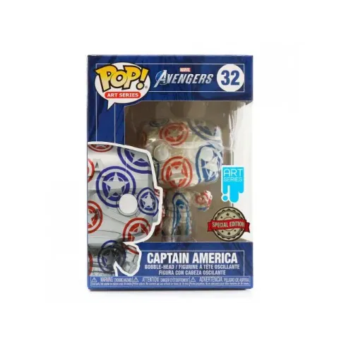 Funko Pop! Marvel Avengers: Captain America (32)(Special Edition/Art Series)